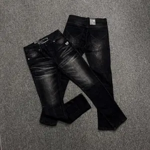 Celana Panjang Denim Dream Story Monocrom Jeans Pria High Quality Stretch Slim Fit Hitam Nyaman Skinny