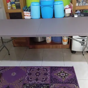 【WTHB】Meja lipat portable1.2/1.5/1.8M Meja Lipat Outdoor Laptop Meja Lipat Portable Serbaguna Meja Belajar Outdoor Indoor Meja Makan Meja Taman Kuat dan ringan Plastik Furniture