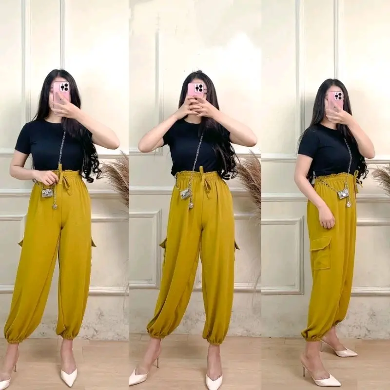 BERKAH JAYANA Jogger Pants Crinkle Airflow Sport 1