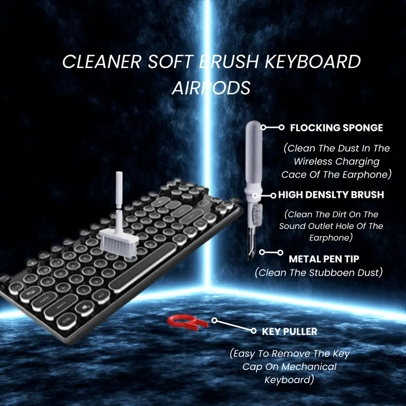 Cleaning Brush Tool Kit Alat Pembersih Multifungsi 5in1 Cleaner 3