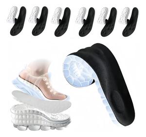 6 Pares Plantillas de Gel 4D para Hombre y Mujer, Recortables, Talla Universal, Compatibles con Tenis, Zapatos Deportivos, Calzado Casual y de Trabajo