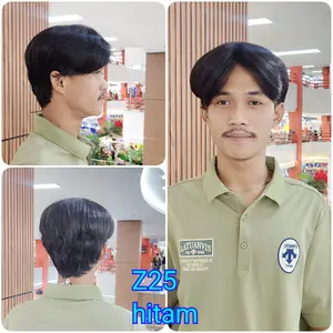 Z 25 Wig Pria Pendek Model Korea Style, Bahan Fiber High Quality. Natural