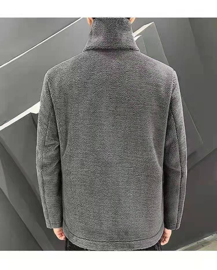 Product Introduction of Áo Khoác Lông Cừu Berber Cho Nam, Quần Áo Dày Lót Lông Cừu Hợp Thời Trang, Áo Khoác Cotton, Mùa Thu Và Mùa Đông, Mới， Menswear， Jacket 7