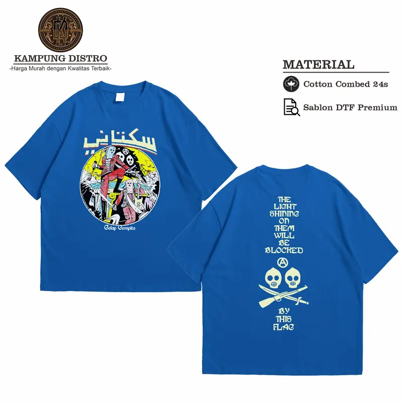 Kaos Sukatani Gelap Gempita Band Punk Official Baju Pria Wanita Tshirt Cotton Combed 24s Hitam Lembut 4