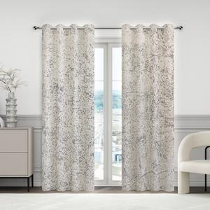 CASA RUYI 137*230CM Cortina Gruesa Alta Opacidad Duradera Y Resistente A La Deformación Ambiente