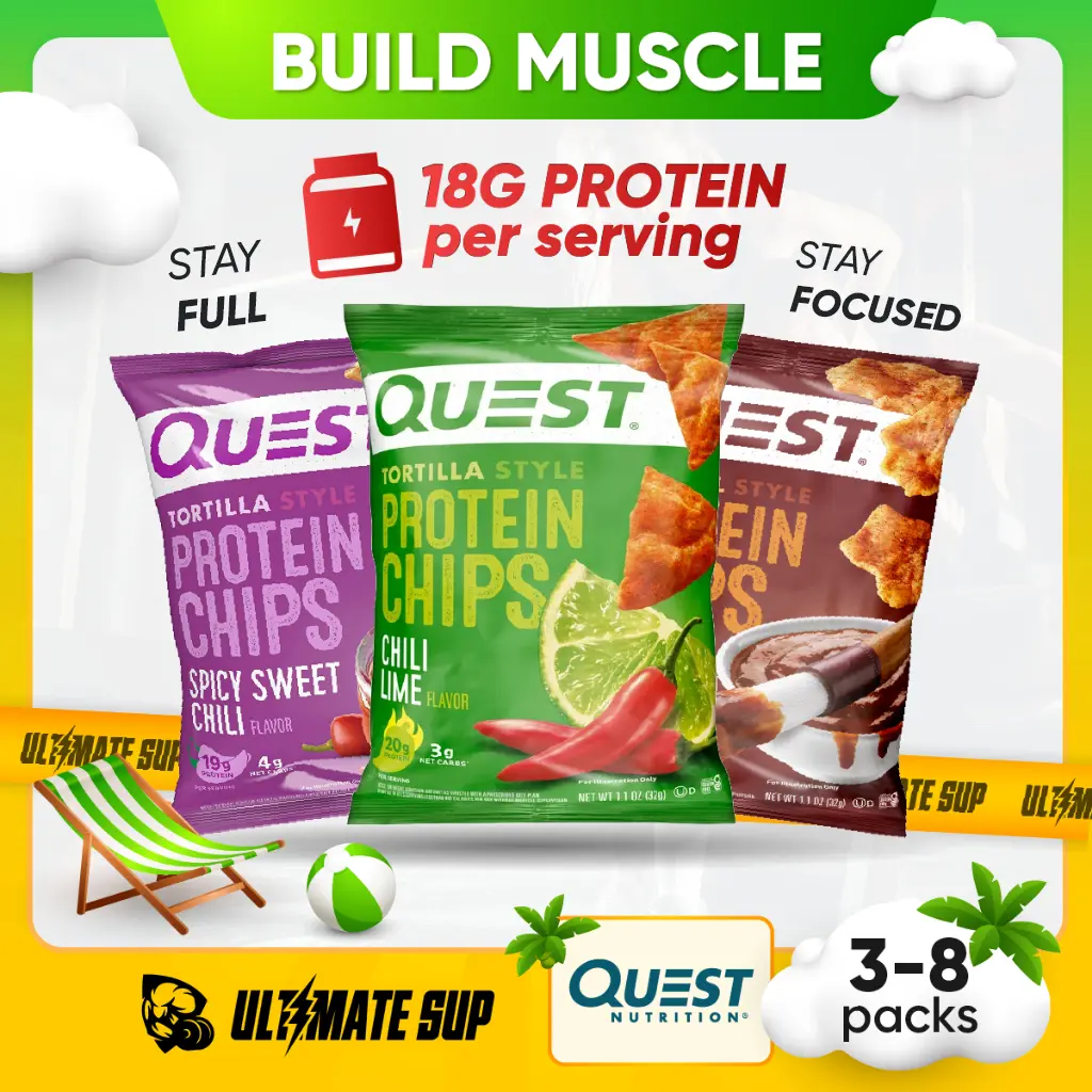 Quest Nutrition, Protein Chips, Healthy Snacks, Build Muscle, 3-8 Packs