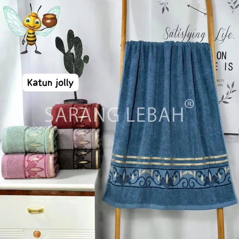 2 PCS HANDUK SARANG LEBAH JUMBO 80x160 new arrival Bathroom Handuk 2