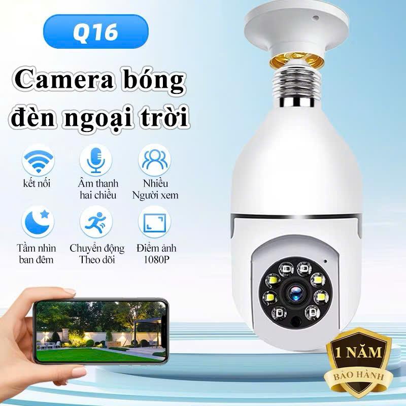  ĐỘC QUYỀN- CameraXKimTron  Camera Yoosee wifi bóng đèn + thẻ nhớ 128gb sắc nét 