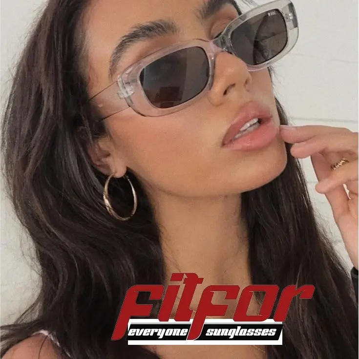 BONUS FITFOR ANTI RADIASI RIMLESS TRENDY FRAMELESS SUNGLASSES BLUELIGHT BLOCKING LENSA PERSEGI ULIR 2235 kacamata  hitam Biru Eyewear Aksesoris
