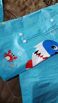 Product Review of A-CROSS JAS HUJAN SETELAN ANAK KUROMI DENGAN RUANG RANSEL DI BELAKANG LUCU DAN IMUT Pvc Biru Pink from E**i 1