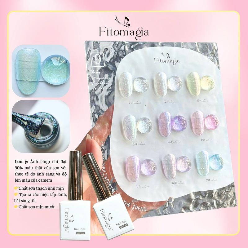 Set 9 Màu Sơn Nhũ Unicorn Cao Cấp – Tông Màu Ngọt Ngào và Sắc Sảo/ Tặng Kèm Bảng Màu