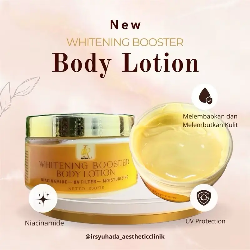 Whitening booster bady lation dan paket lengkap skincare