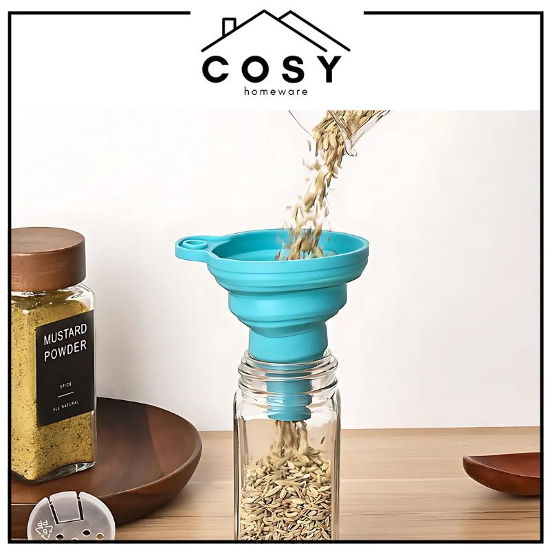 COSY Corong Silikon Lipat Serbaguna Minyak Air Portable Dapur Silicone Mini / Corong Serbaguna Silikon Set Kitchenware COSY Corong Silikon Lipat Serbaguna Minyak Air Portable Dapur Silicone Mini / Corong Serbaguna Silikon Set Kitchenware