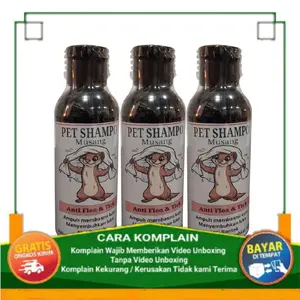 Pet Shampoo Musang Anti Rontok Shampo Anti Kutu Jamur Bakteri Ampuh Membantu Mencegah Rontok & Menyebabkan Kulit Lebih Sehat