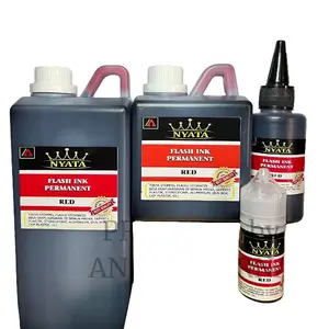 FLASH INK PERMANENT/ STEMPEL  khusus media plastic dan lainya . Tinta stempel flash