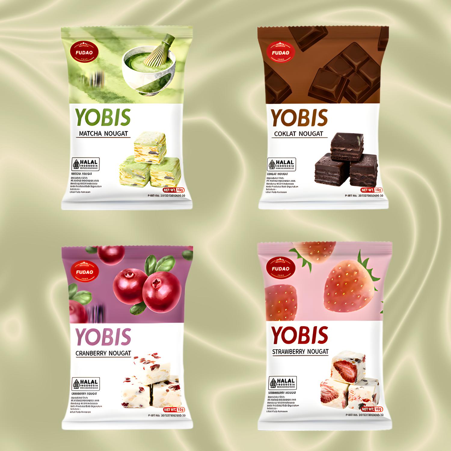 COD (Halal) Buah Nougat Crisp ukuran besar/28pcs Nougat Crisp/Stawberry/Matcha/Coklat/Cranberry/camilan/promo murah/buah kering/biskuit/camilan renyah dan lembut/snack premium halal/hadiah