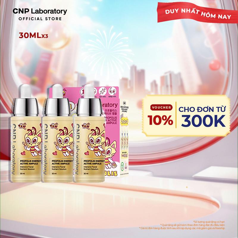 CNP Laboratory Official TRIO SET CNP PROPOLIS E.ACTIVE AMPULE 30+30+30ml