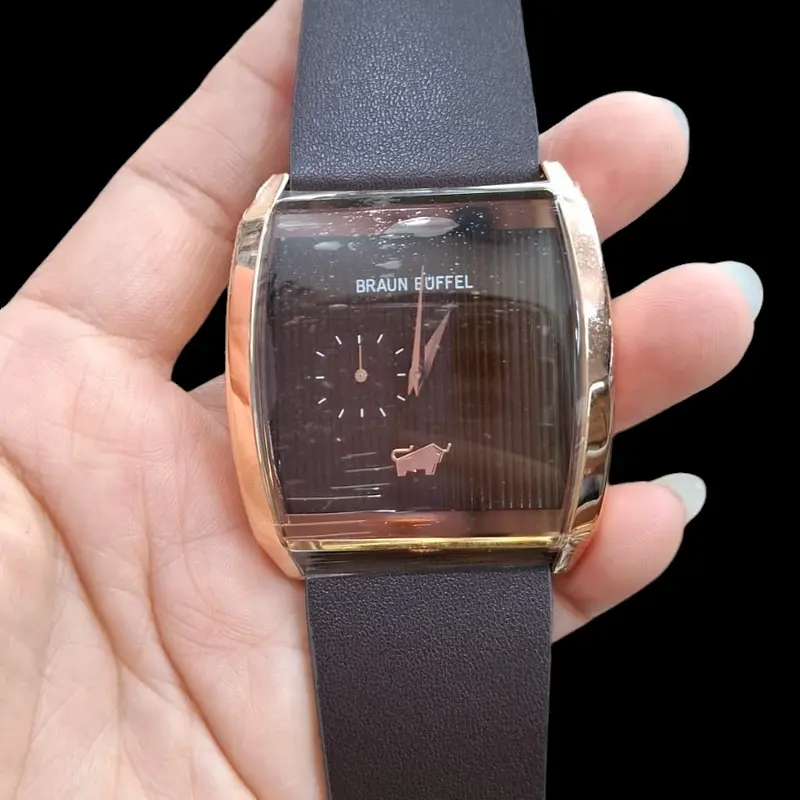 Jam Tangan Pria Braun Buffel -Original Garansi 1 Tahun -Tahan Air - Watch, Watches ( BAYAR DIRUMAH ) Stainless Gift Waterproof 6