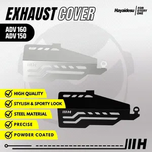 Hayaidesu Exhaust Cover Tameng Pelindung Knalpot Motor Honda ADV 150 & ADV 160