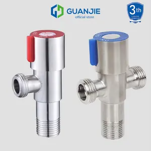 GUANJIE - STOP KRAN CABANG TEE KRAN SHOWER T TOILET CLOSET JET SAMBUNGAN CABANG 2 LUBANG STAINLES 1/2