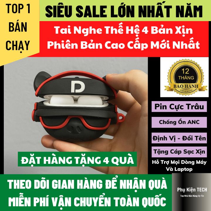 [ Xả Kho Giá Gốc ] Tai Nghe Bluetooth Bản Pro Nâng Cấp Hỗ Trợ Mọi Dòng Máy Bảo Hành 12 Tháng, Hỗ Trợ Định Vị Đổi Tên, Chống Ồn Chủ Động tai nghe nhạc hay không dây Nhét Tai