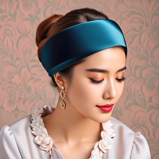 bandana bando korean style satin premium Aksesoris Headband
