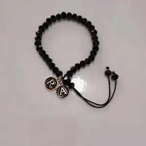 Gelang kristal inisial 2huruf bisa request A-z