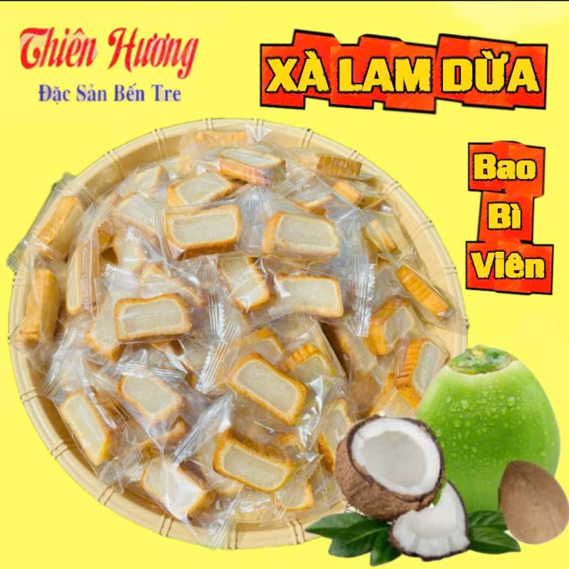  Bánh Xà Lam Dừa Dẻo - Bao Bì Riêng - Đặc Sản Bến Tre 