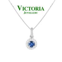 Gambar Liontin Berlian Batu Blue Sapphire VPD804912 Victoria Jewellery dari Victoria Jewellery Online Kota Administrasi Jakarta Selatan 1 Tokopedia