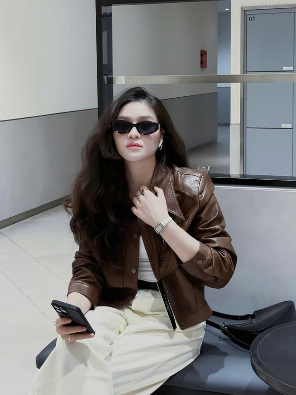 HÀNG CÓ SẴN - NA01 - Áo Khoác Da PU Nữ NA01 | Áo Da Nữ Cài Cúc Cao Cấp Mềm Mại Đứng Form Cá Tính Sang Trọng Phong Cách Hàn Quốc Đi Chơi Đi Làm