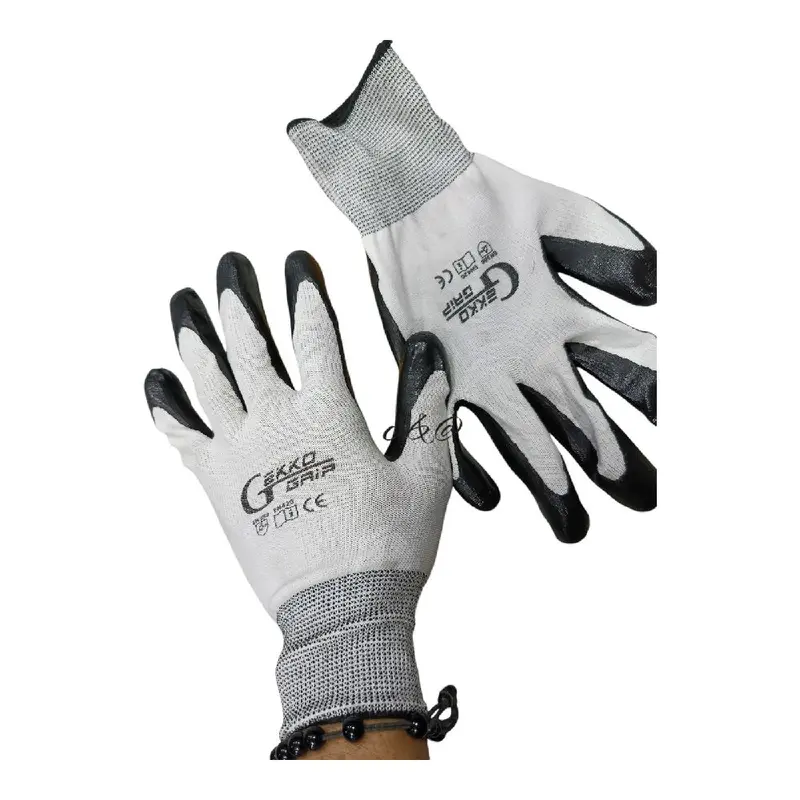 3 Pasang sarung tangan dewasa kerja proyek antislip touchscreen latex safety Gloves 5