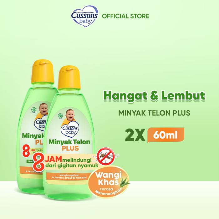 Gambar Cussons Baby Telon Oil Plus 60ml Twin Pack dari CussonsID Kota Administrasi Jakarta Barat Tokopedia