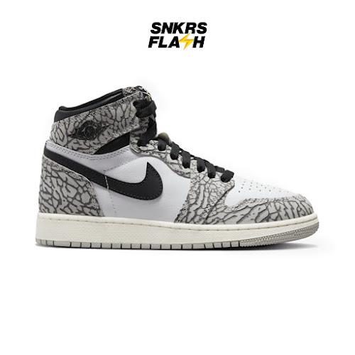 AIR JORDAN Kids 1 High Og Elephant Print Sepatu Sneakers Anak - FD1437052
