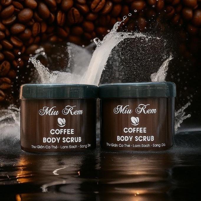 COMBO 1KG Tẩy tế bào chết Body cà phê thiên nhiên ( thương hiệu MIU KEM ) mềm da, mịn da , mờ thâm Women