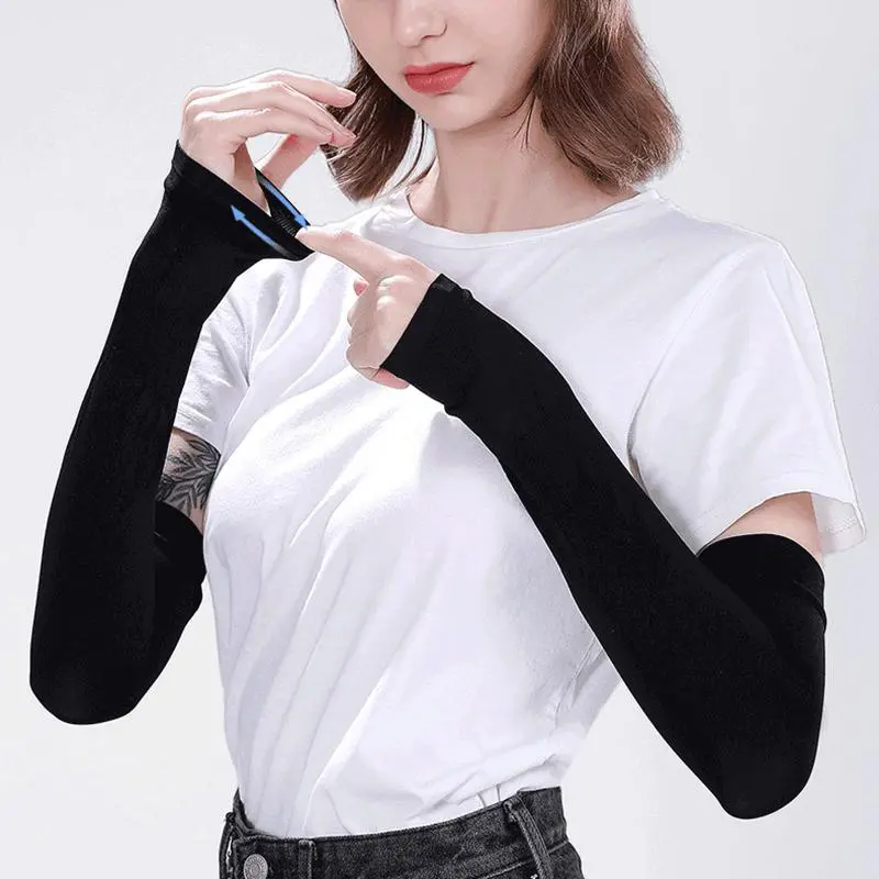 Ice Sleeve Sun Protection Sleeves Ice Silk UV Protection Outdoor Cycling Gloves