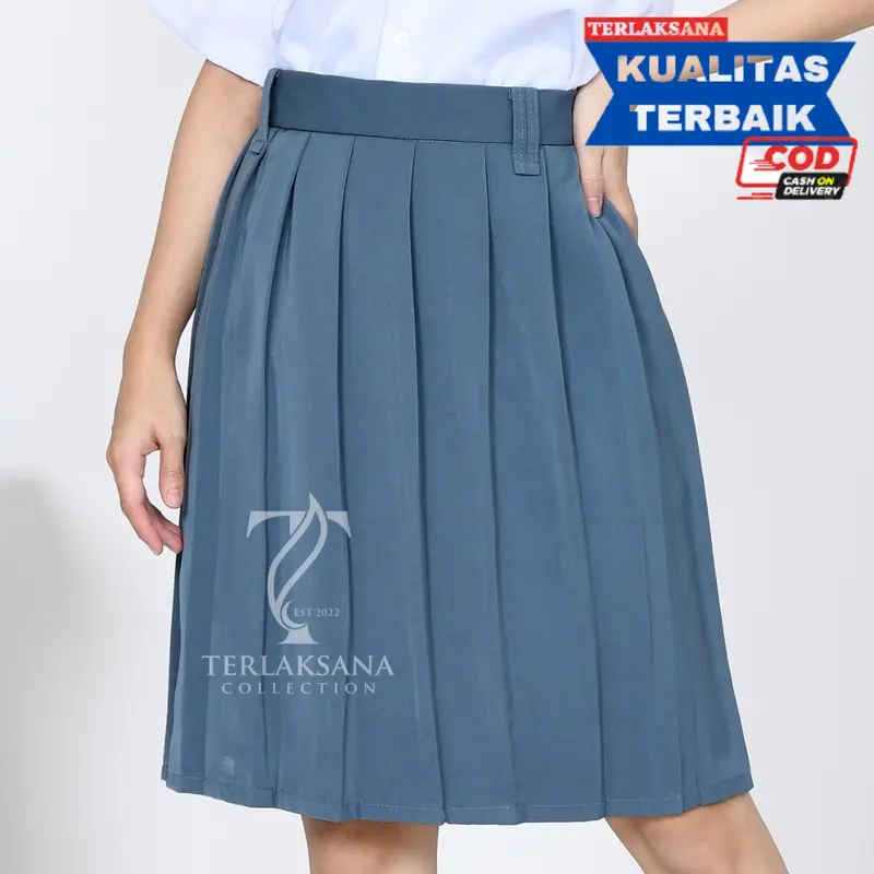 Seragam Sekolah SMA SMK Baju Putih Lengan Pendek Setelan Seragam Sekolah Wanita 7