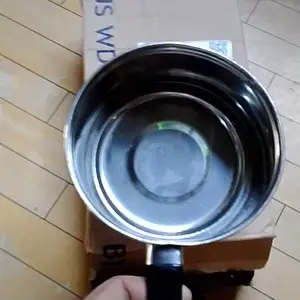 Panci Rebus Air Kopi Teh Telur Mie Ukuran 16 Pegangan Hitam(tanpa tutup)