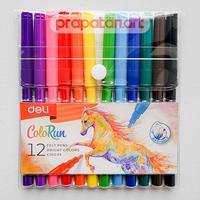 Gambar Deli Felt Pen Marker Color Run Set C100 | Spidol Warna - 18C C100-13 dari Toko Prapatan_NEW Kota Administrasi Jakarta Timur 3 Tokopedia