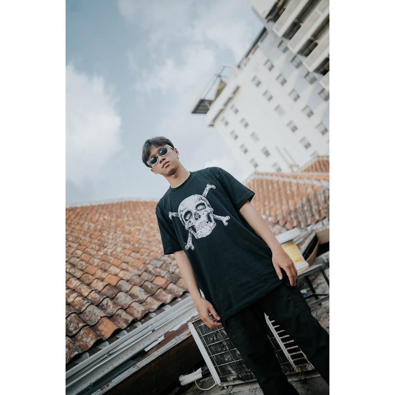【COD】 Kaos  Pria  BBTU - T-SHIRT - SKULL ARTWORK FF 5