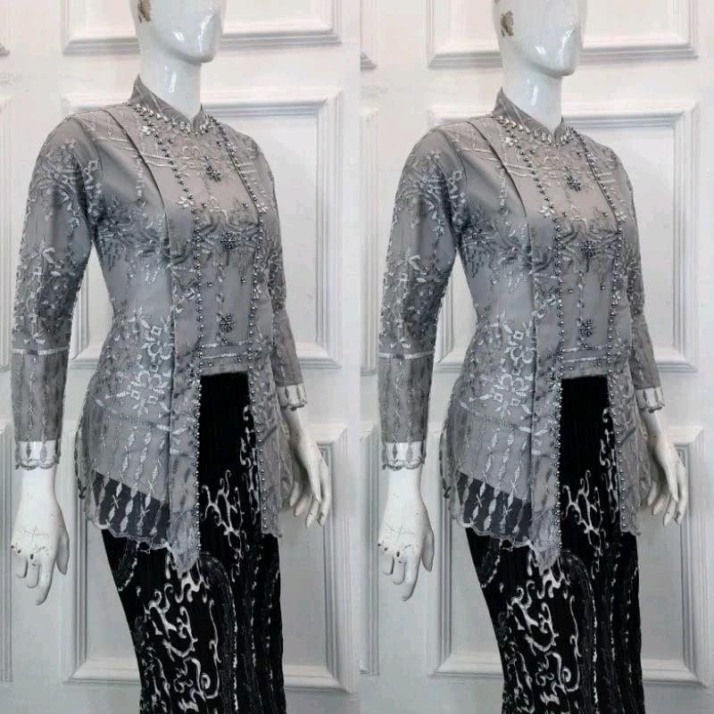 COD!!Ready atasan kebaya kutubaru hijab/kebaya wisuda/kebaya pesta/kebaya modern ( baju saja ) Wanita kurung 6