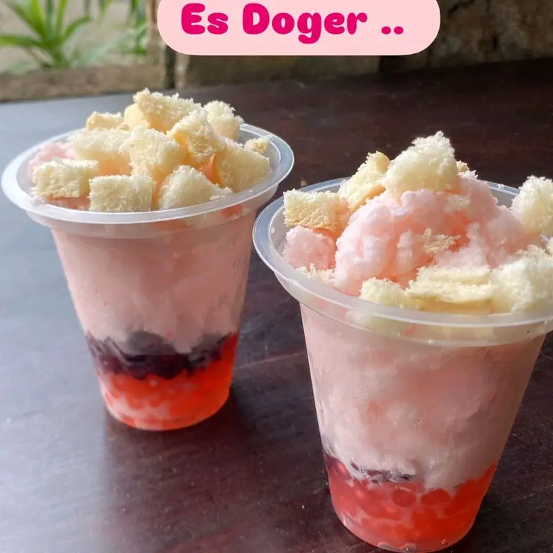 es pisang ijo khas Indonesia 2