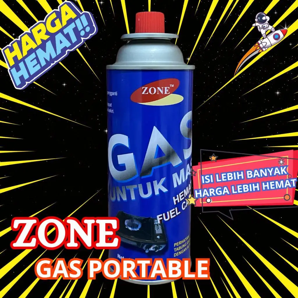 Zone 250 Gram Orginal / Tabung Portable /zone Portable Masak Kompor