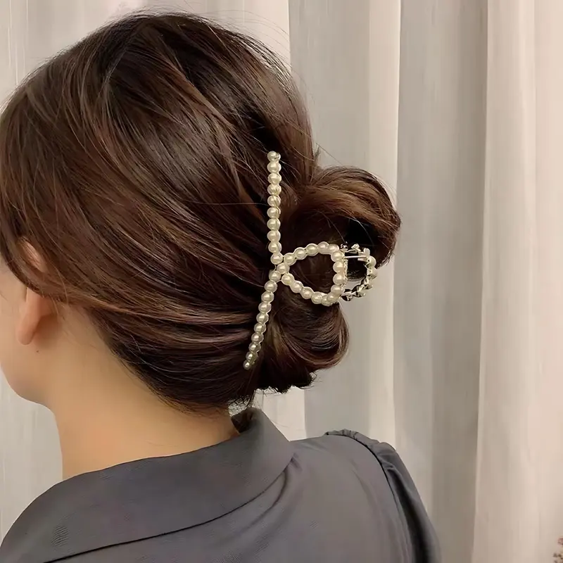 BlackPing-Jepit Rambut Vintage Gold Motif Mutiara Berlian Gaya Fashion Korea Import/Jedai Besi Import Bisa COD Clips 5
