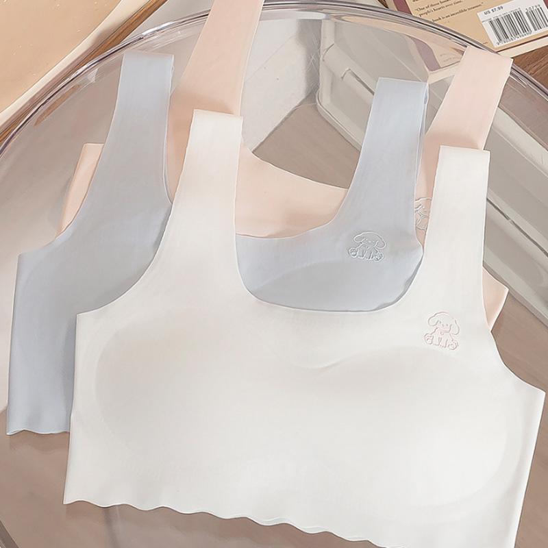 Áo Ngực Tập Luyện Cao Su, Đồ Lót Cho Bé Gái, Áo Ngực Lụa Cho Bé Gái, Chống Chăm Soi, Thích Hợp Cho Trẻ Em Gái Tuổi Teen Và Trẻ Em, Áo Ngực Thể Thao Lụa Mỏng, Có Cỡ 8-16
