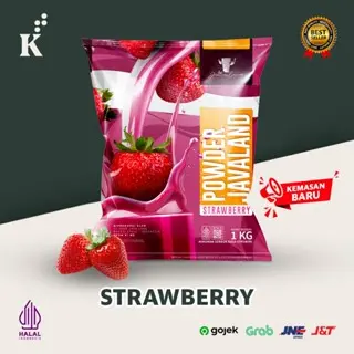 Bubuk Minuman Powder Strawberry Javaland 1 kg