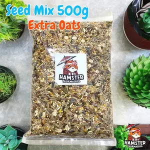 ￼Seed Mix 500g Extra Oats by Hamster Tasik