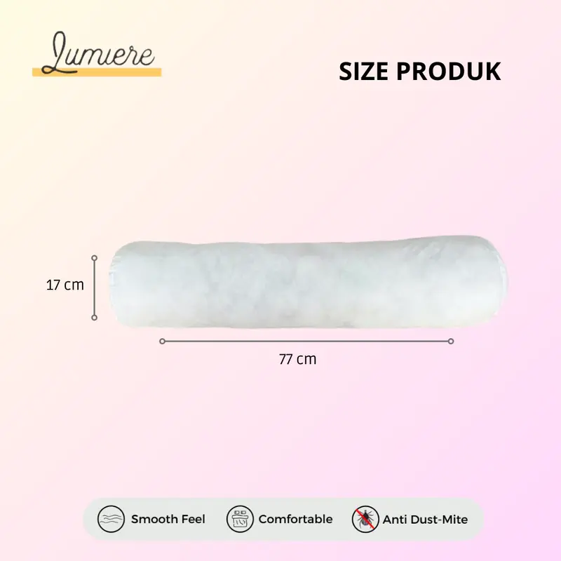Promo 1 Set Bantal Guling Empuk Menggunakan Isian Full Silikon Tidak Mudah Kempes 4