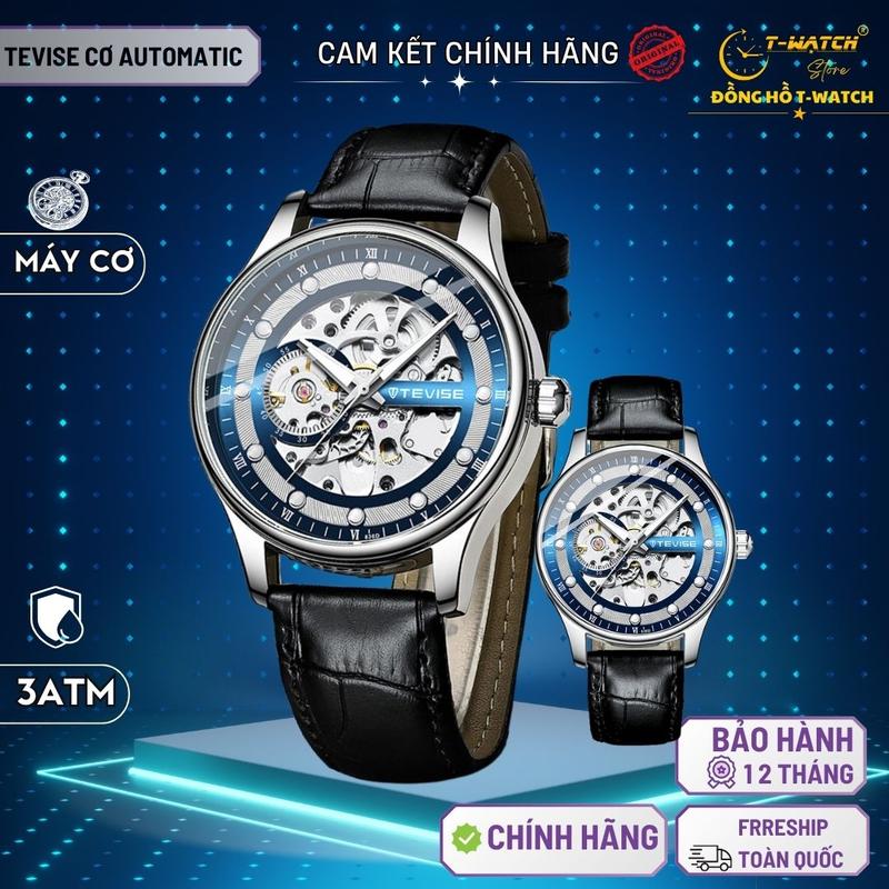  Đồng hồ cơ TEVISE T2 Lộ Cơ Automatic Cao Cấp Viền Thép Chống Rỉ Chống Nước Tốt Đeo Tay Watch Nam 