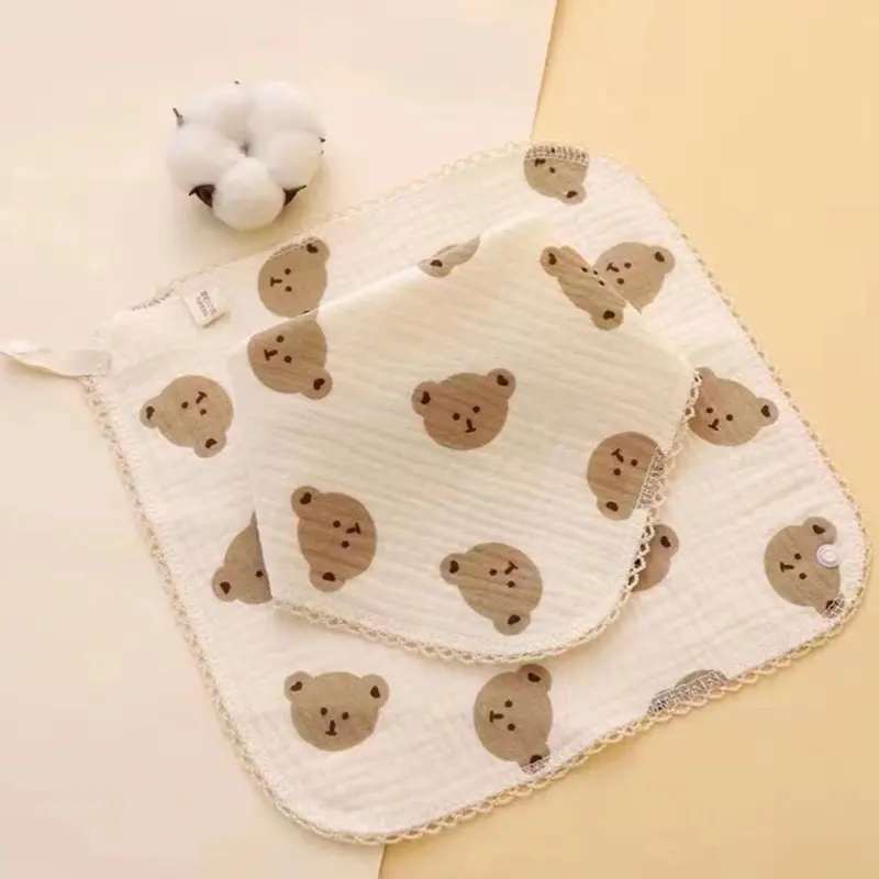 ￼Bibs Serbaguna Lap Iler Sapu Tangan Muslin Bayi 0