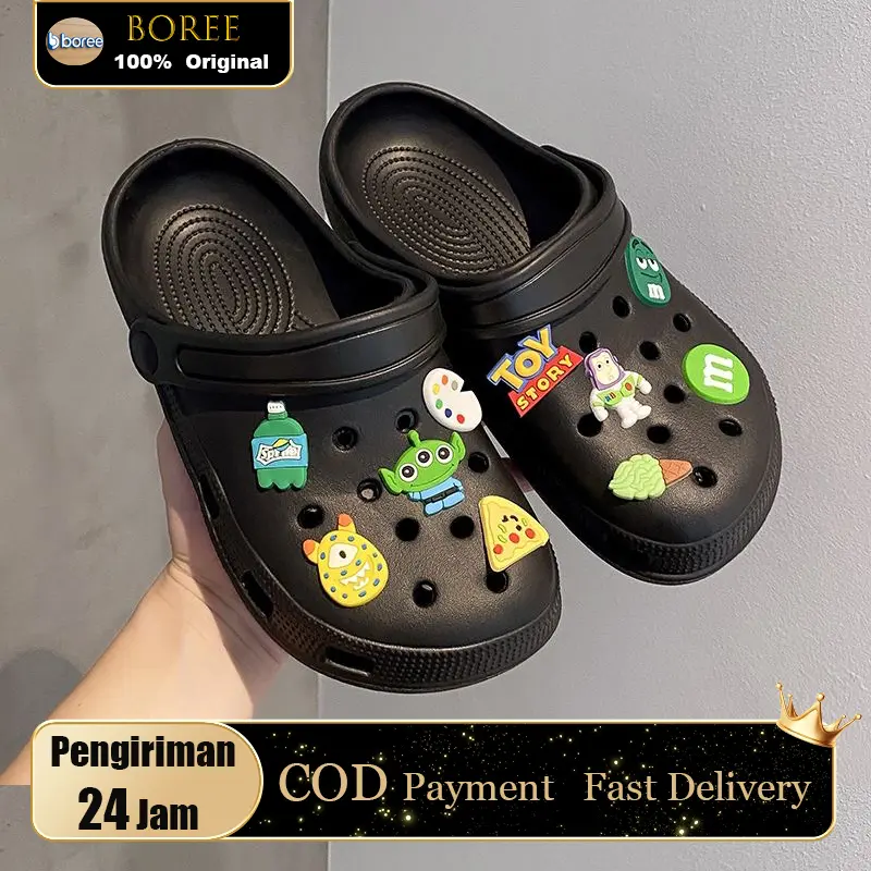 Boree - Sandal Musim Panas Pria Sandal Olahraga Anti Selip Sepatu Pantai Luar Ruangan